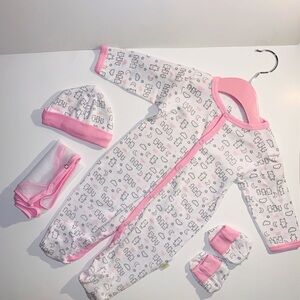 Duck Duck Baby girl 4 piece set 3 Bears 🐻 0-3 M